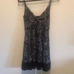 Black Floral Express Dress